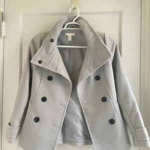 H&M gray trench coat
